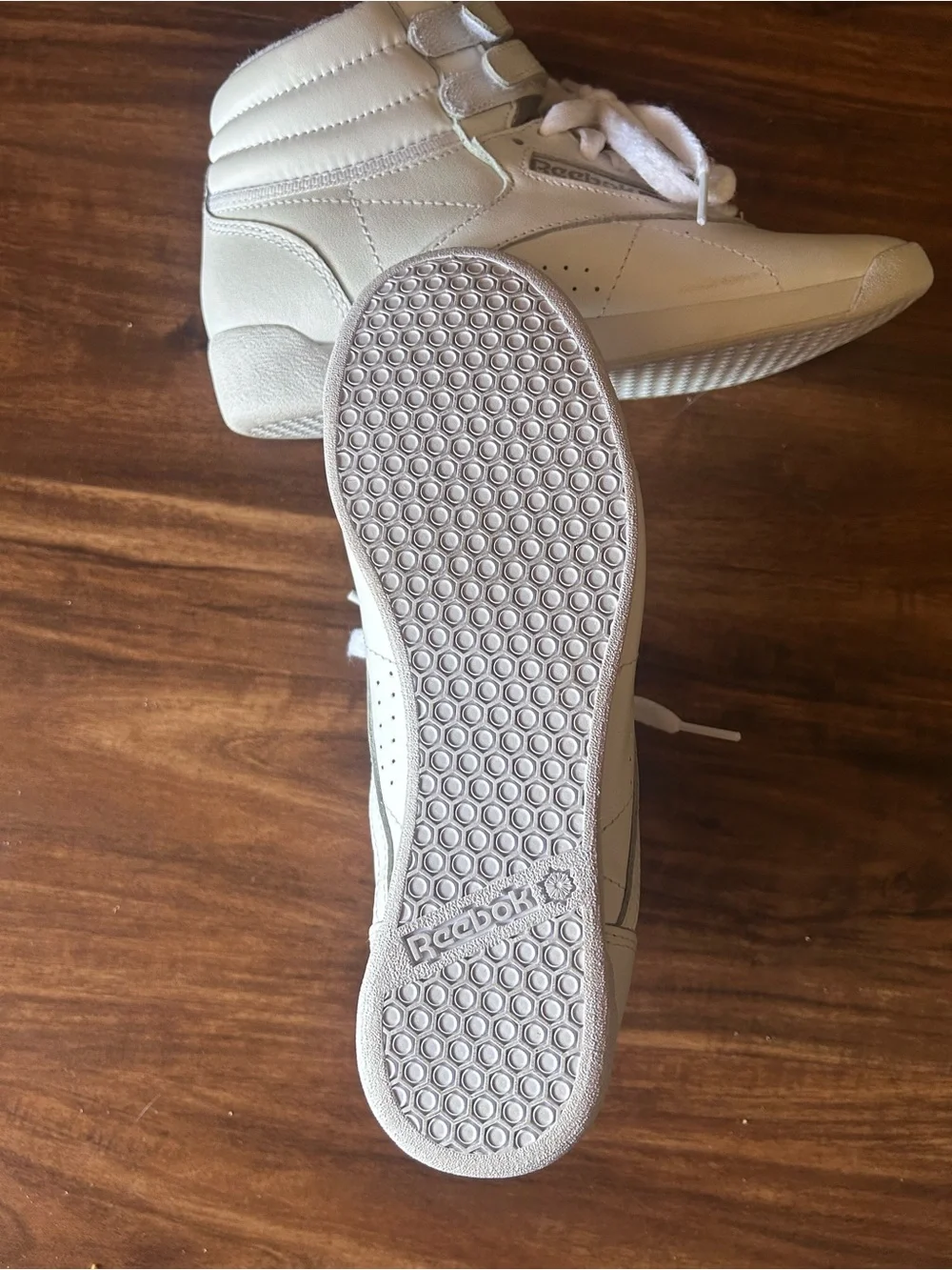 Reebok Freestyle high tops size 5.5